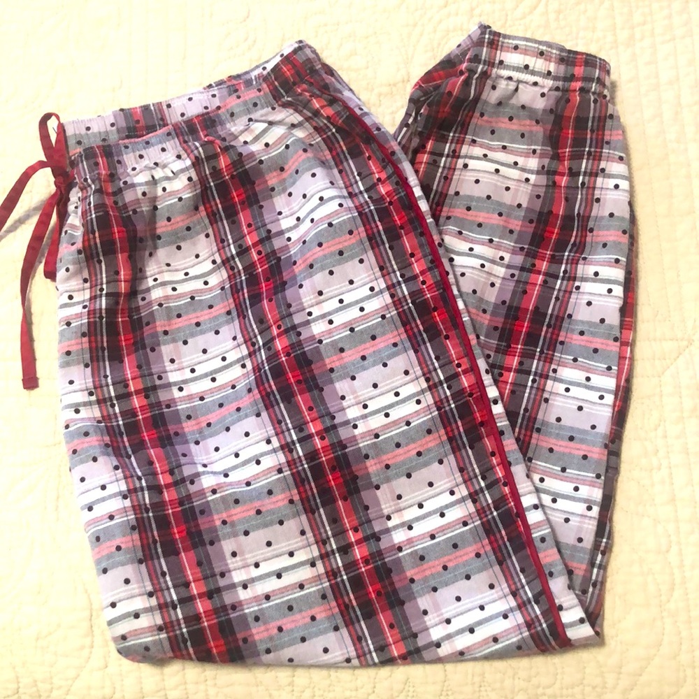 Victoria’s Secret Plaid Lounge pants.